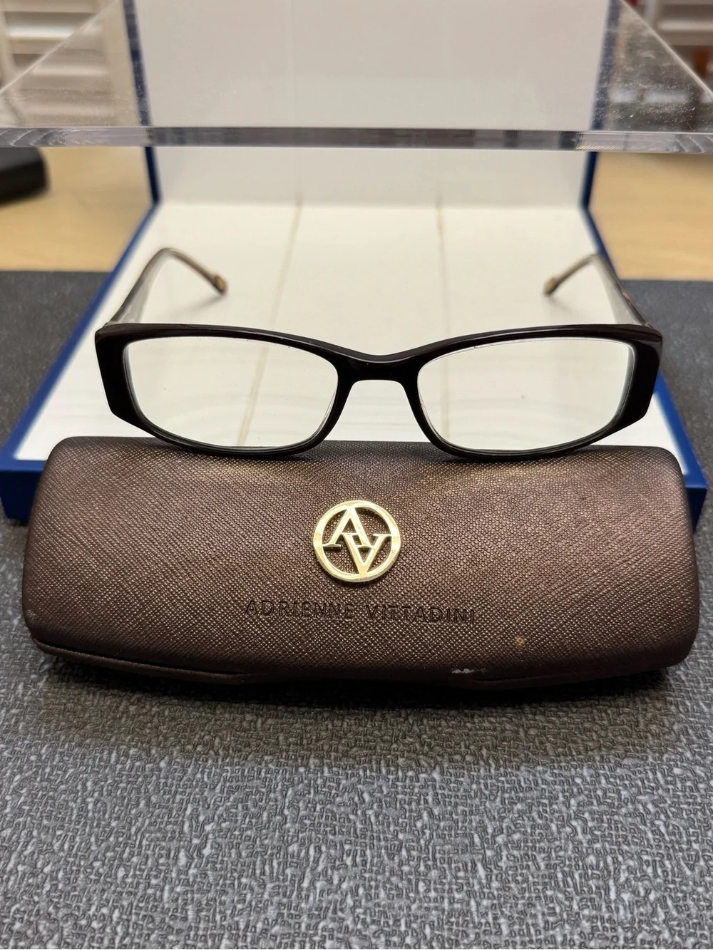 Adrienne Vittadini Eyeglasses Frame & Case